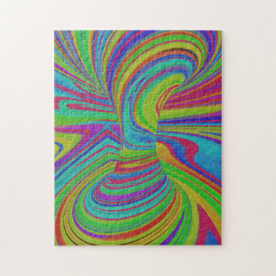colorful Optical Illusion Jigsaw Puzzle