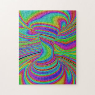 colorful Optical Illusion Jigsaw Puzzle