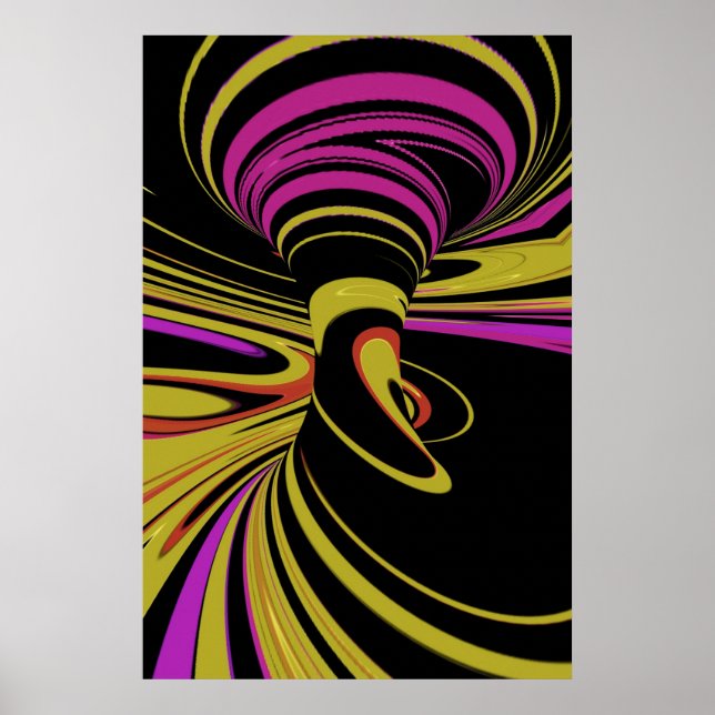colorful Optical Illusion Poster (Front)