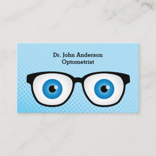 Colorful Optometrist Business Card