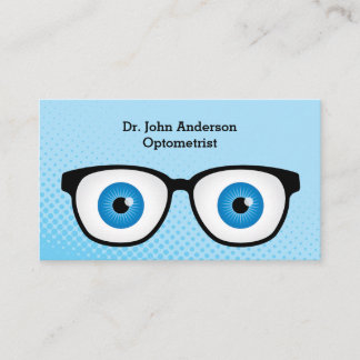Colorful Optometrist Business Card