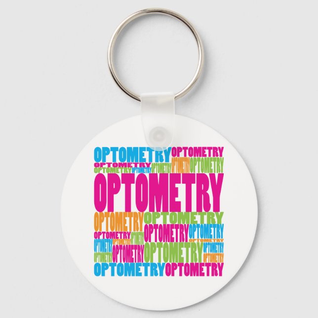 Colorful Optometry Keychain (Front)