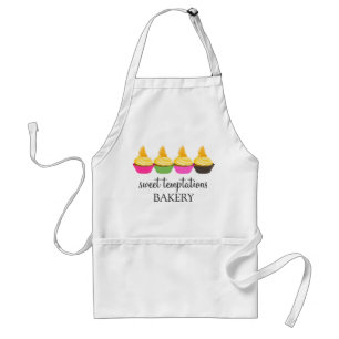 Colorful Orange Cupcakes Bakery Personalized Apron
