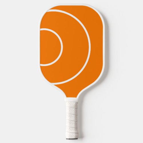 Colorful Orange Purple Dynamic Concentric Pattern Pickleball Paddle