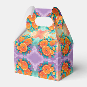 Colorful oranges favor boxes