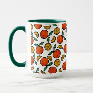 Colorful Oranges Pattern Mug