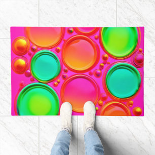 Colorful Orb Abstract Art Doormat