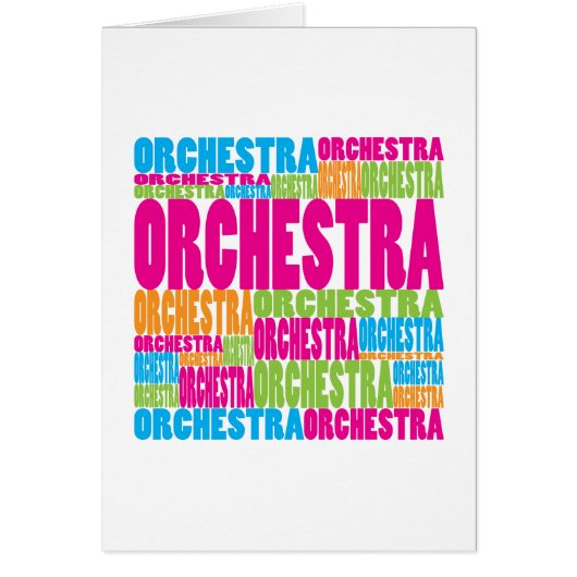 Colorful Orchestra Cards (Front)