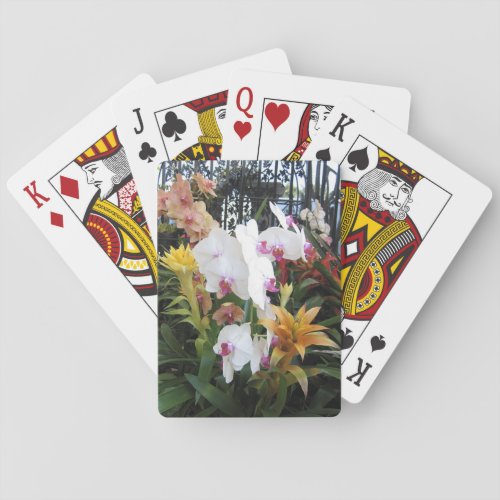 Colorful Orchids Playing Cards