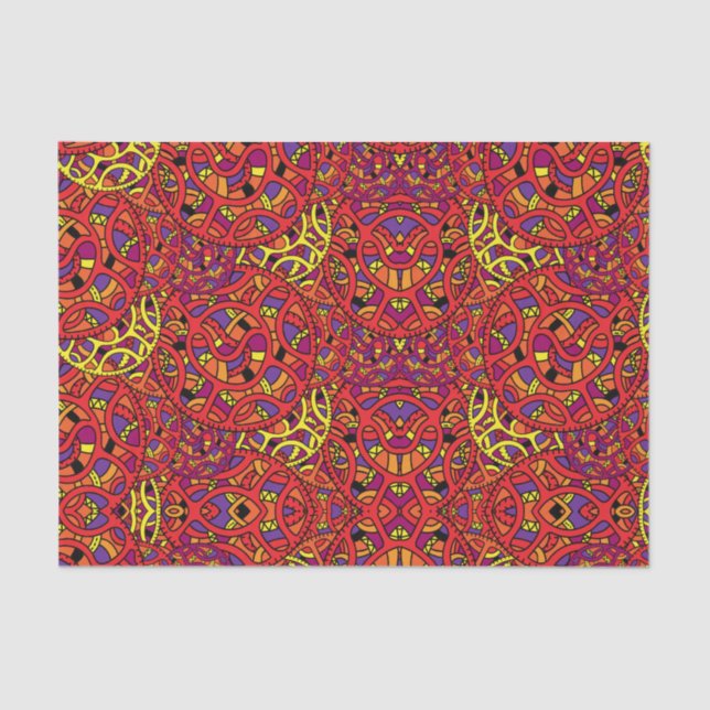 Colorful Organic Pattern Tissue Paper (Front)