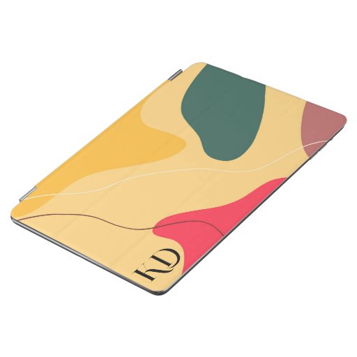 Colorful organic shapes abstract background iPad air cover