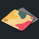 Colorful organic shapes abstract background laptop sleeve<br><div class="desc">Colorful organic shapes composition,  modern abstract background.</div>