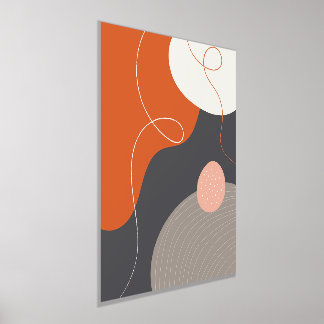 Colorful Organic Shapes Modern Poster Art