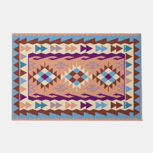 Colorful Oriental Kilim Rug (Front)