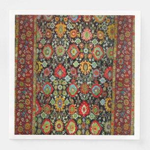 Colorful Oriental Rug design Paper Dinner Napkins