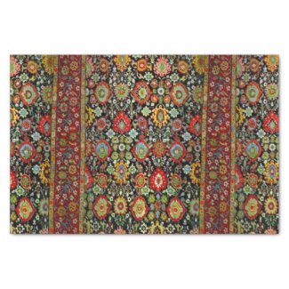 Colorful Oriental Rug design Tissue Paper