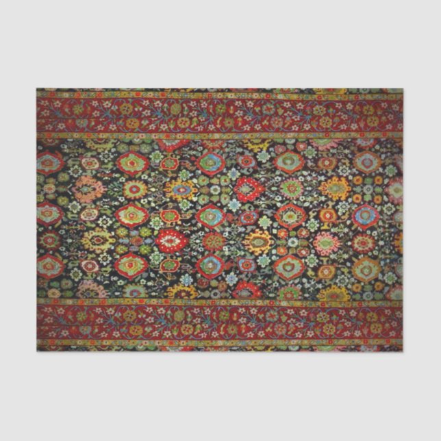 Colorful Oriental Rug look Tissue Paper (Front)