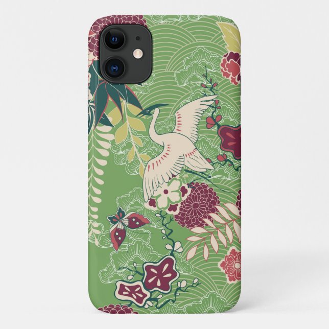 Colorful Oriental silk pattern Case-Mate iPhone Case (Back)