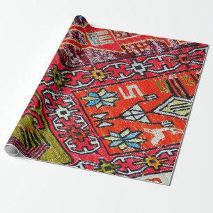 Colorful Oriental, Turkish Rug Wrapping Paper