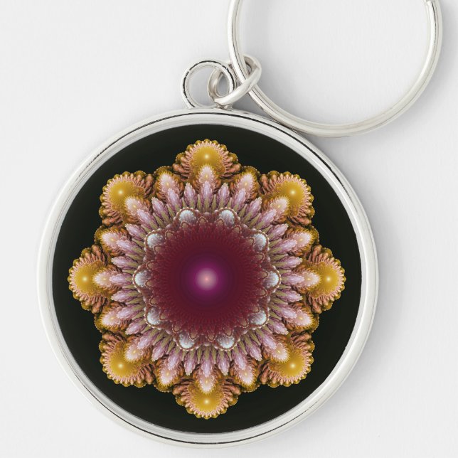 Colorful ornament keychain (Front)