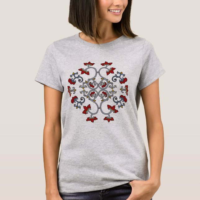 Colorful Ornament Pattern T-Shirt (Front)