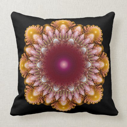 Colorful ornament throw pillow