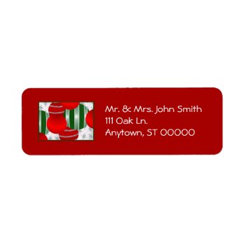 Colorful Ornaments Holiday Address Labels by sfcount at Zazzle