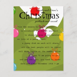 Colorful Ornaments Invitation