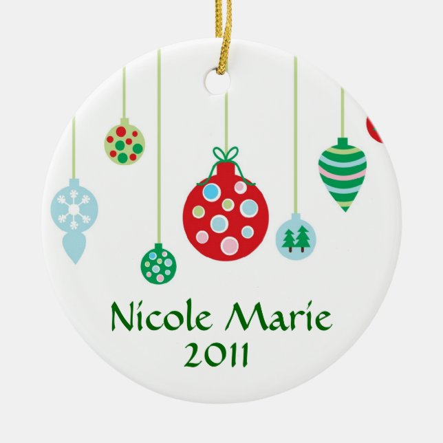 Colorful Ornaments Personalized (Front)