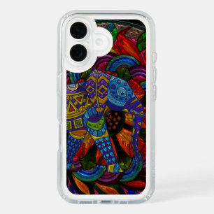 Colorful Ornate Elephant and Mandala iPhone 16 Case
