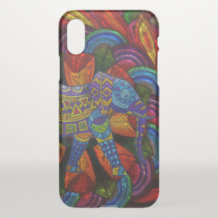 Colorful Ornate Elephant and Mandala iPhone X Case