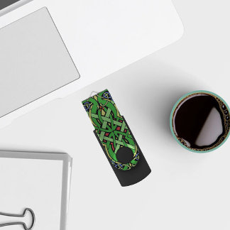Colorful Ornate Irish Celtic Knot Flash Drive