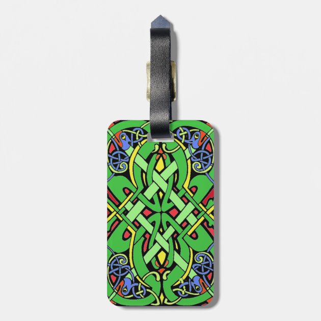 Luggage Bags Accessories Damask,Historic Art Style Ornate Address Tags