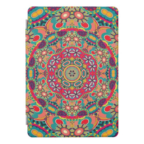 Colorful Ornate Kaleidoscope Mandala Pattern iPad Pro Cover