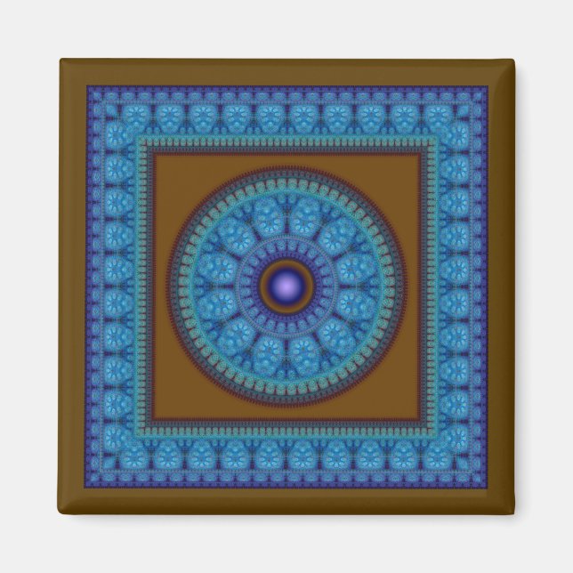 Colorful ornate pattern magnet (Front)