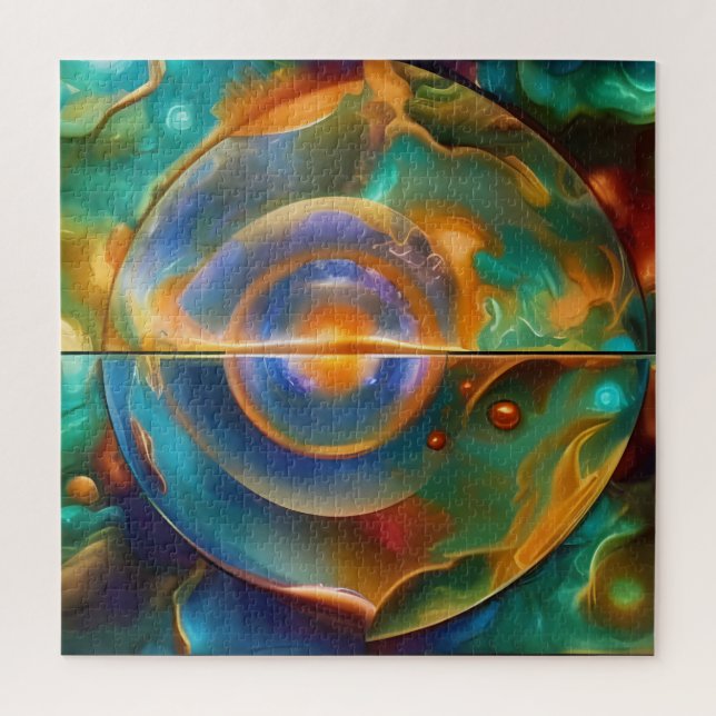 Colorful Otherworldly Abstract  Jigsaw Puzzle (Vertical)