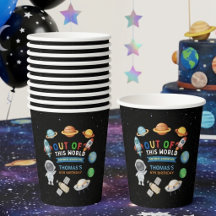 Colorful Out Of This World Space Birthday Party 