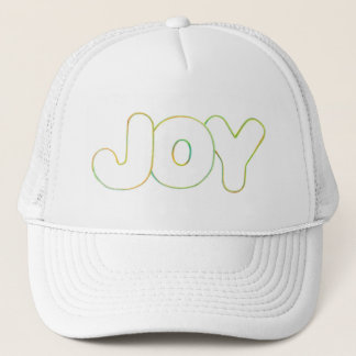 Colorful Outline Art - Joy - word hat