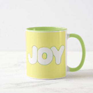 Colorful Outline Art - Joy - word mugs