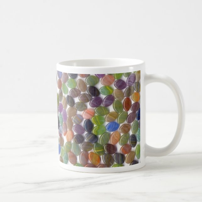 Colorful Oval Stone Beads Coffee Mug (Right)