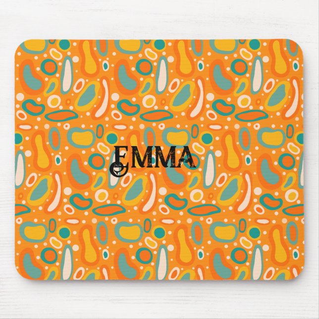 Colorful Ovals Mouse Pad (Front)
