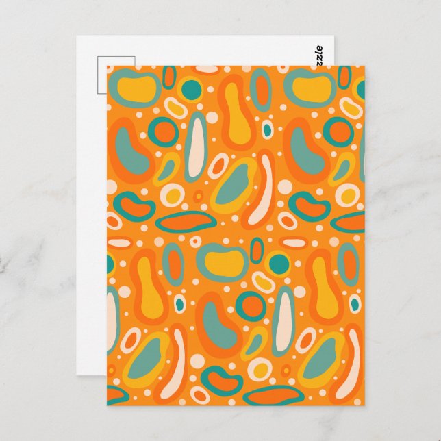 Colorful Ovals Postcard (Front/Back)