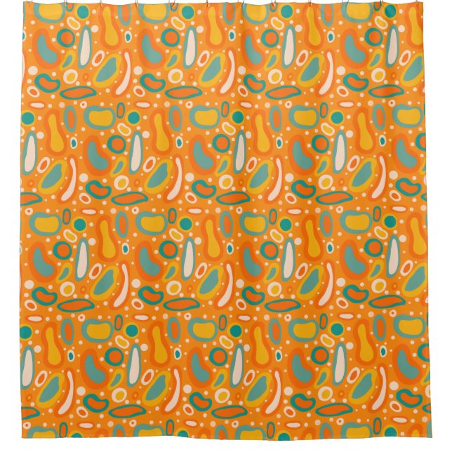 Colorful Ovals Shower Curtain (Front)