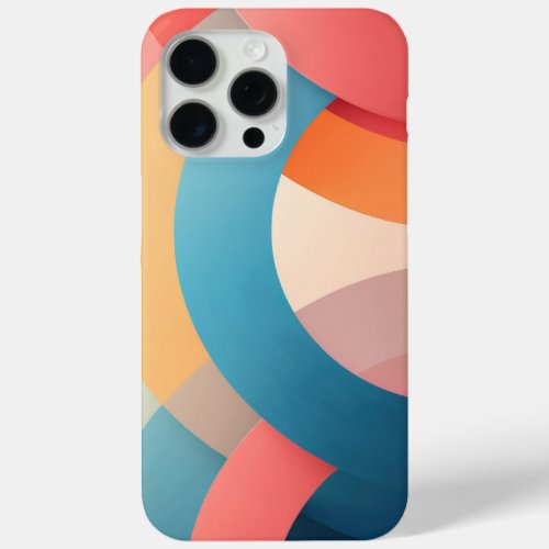 Colorful overlapping arcs  iPhone 15 pro max case