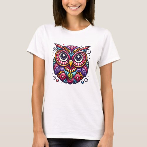 Colorful owl 2 T_Shirt