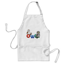 Colorful Owl Apron