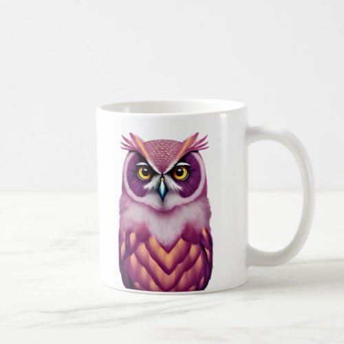 Colorful Owl Bird Artwork  Coffee Mug