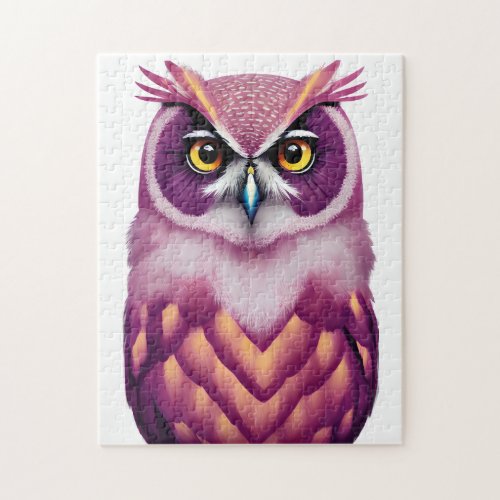 Colorful Owl Bird Artwork  Jigsaw Puzzle