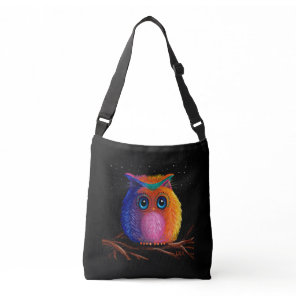 Colorful Owl Crossbody Bag