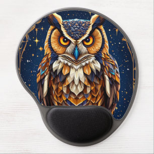 🦉 Colorful Owl Desk Setup For Bird Lovers 🦉 Gel Mouse Pad